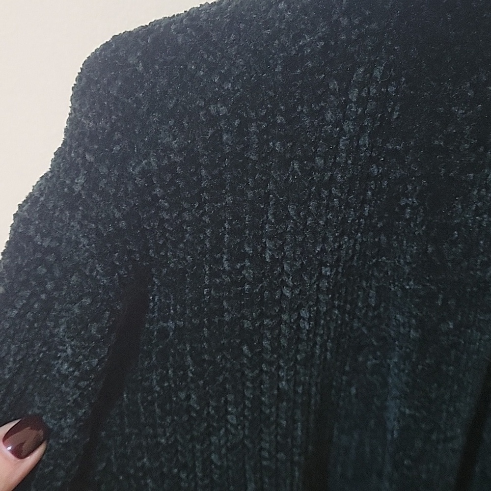 Matty M Black and Burgundy Cardigan Sweater - Picture 3 of 3